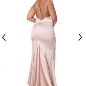 JARLO London Roxanne backless silk dress